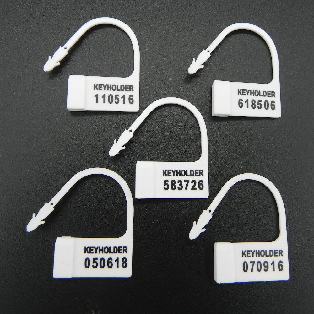 CC52 5pcs Disposable Plastic Locking Pieces Cards