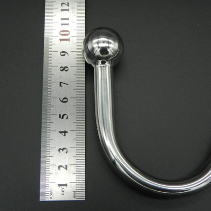 Chrome Plated Anal Hook w/ Ball Hole