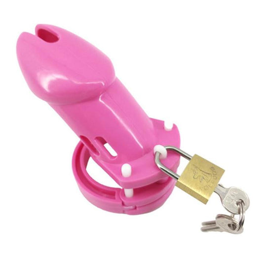 Pink Plastic Chastity Cage CB-6000