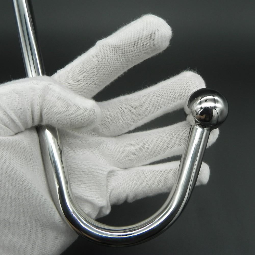 Chrome Plated Anal Hook w/ Ball Hole