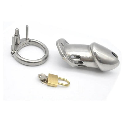 Metal Chastity Cage Long & Hard