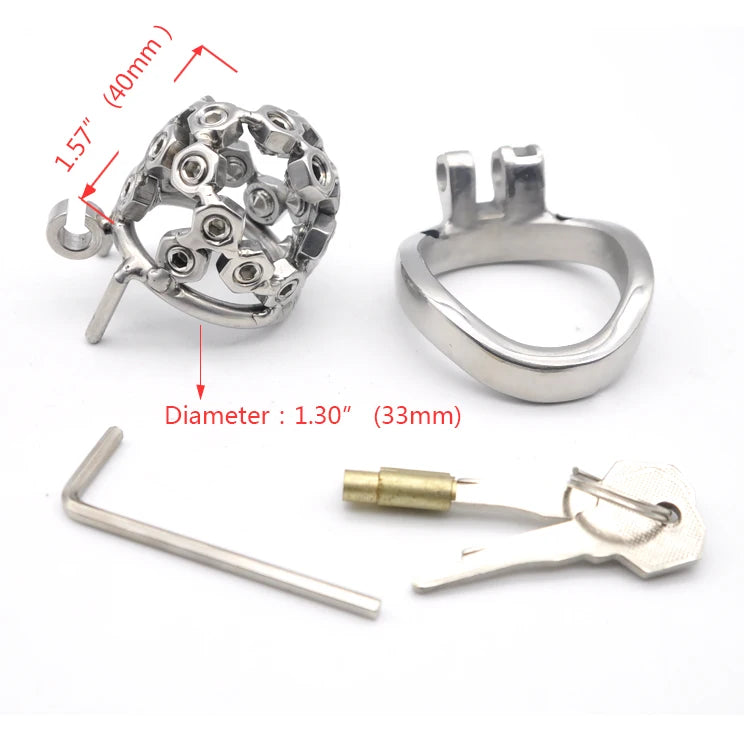 Stainless Steel Male Chastity Device