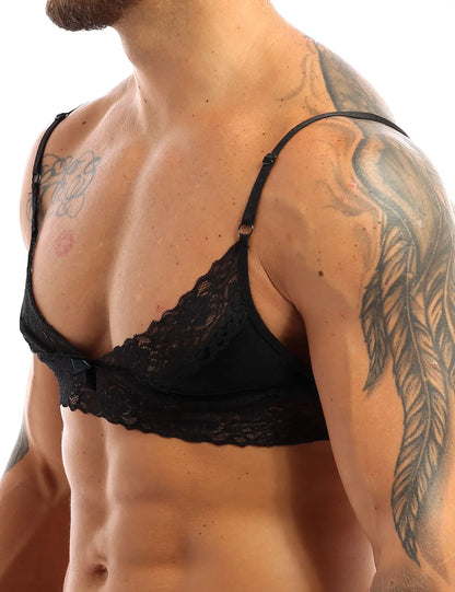 Floral Lace Crossdressing Bra