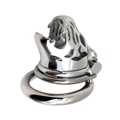 Metal Chastity Cage Tiger Head