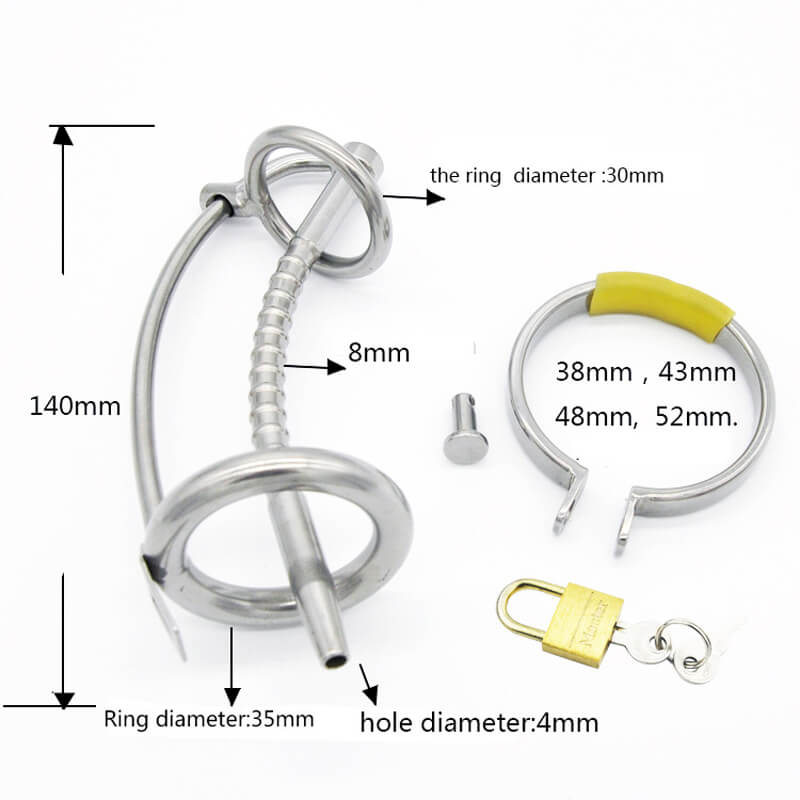 Stainless Steel Cock Ring Penis Ring Lock