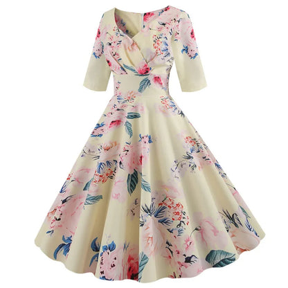 Crossdressing Floral Autumn Dress