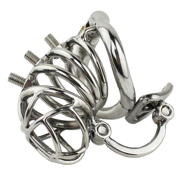 Spiked Metal Chastity Device 2.76 inches long