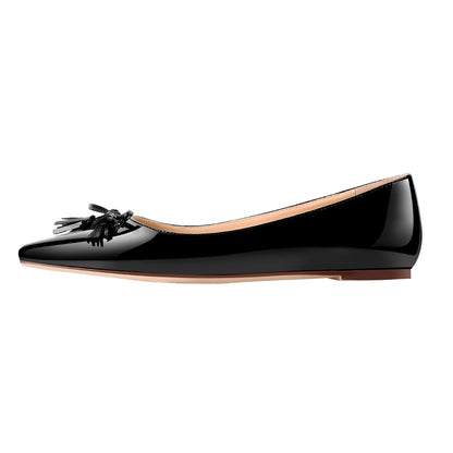 Black Patent Leather Flats