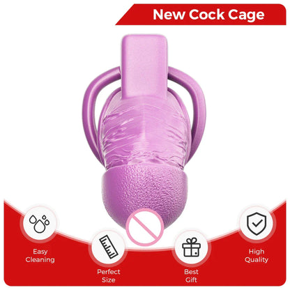 Mistress Shiny Penis Chastity Cage