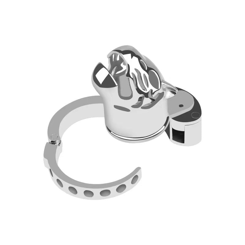 New BDSM Tiger Head Adjustable Male Chastity Cage