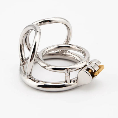 Stainless Steel Balls Chastity Penis Cage