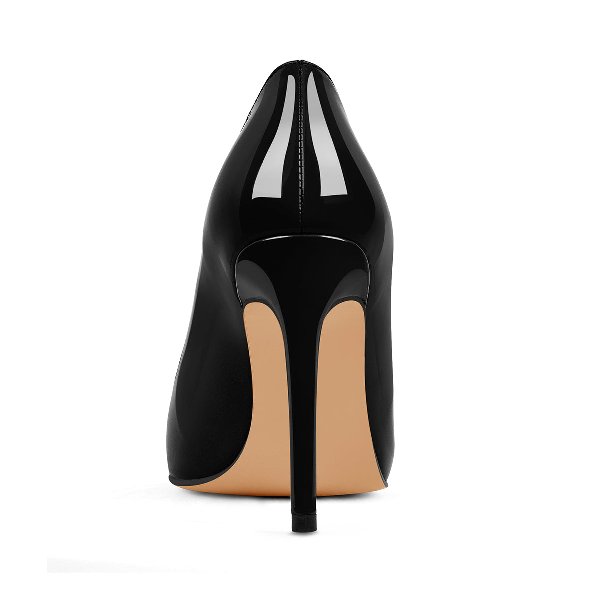 Patent Black Pointed Toe High Heel Stiletto Pumps