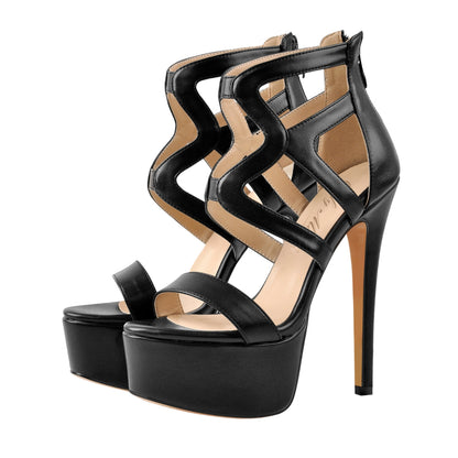 Gladiator Platform Stiletto High Heel Sandals