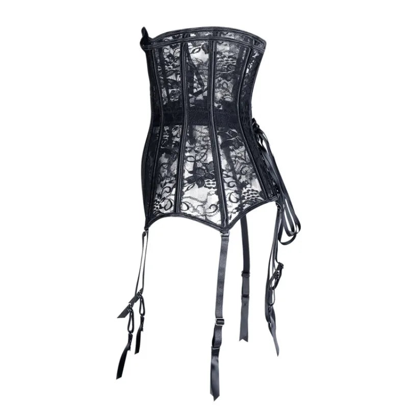 Lace Corset With Suspenders