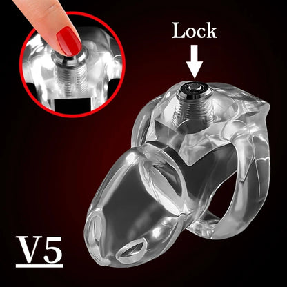 Clear Resin Chastity Cage