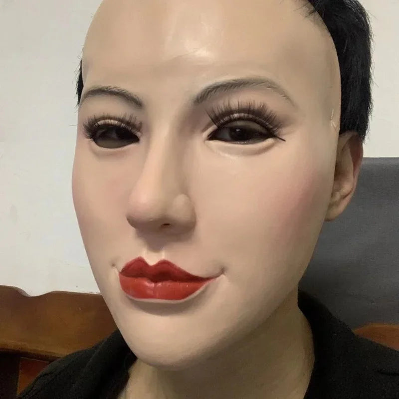 Realistic Crossdressing Female Mask