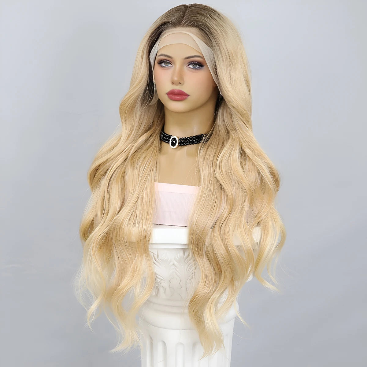 Big Wave Blonde Crossdressing Wig