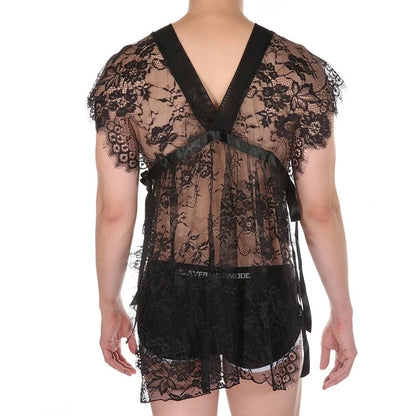 Sheer Lace Nightdress