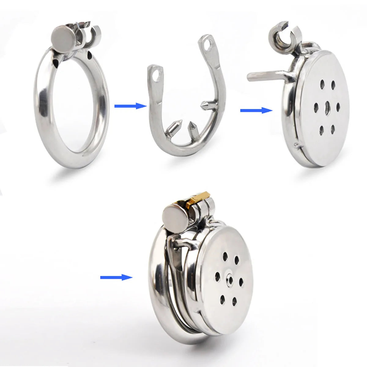 Mini Stainless Steel Chastity Cage