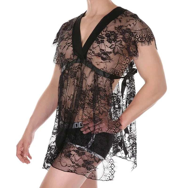 Sheer Lace Nightdress