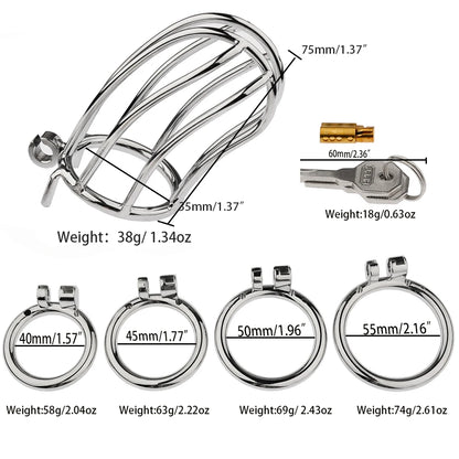 Stainless Steel Chastity Cock Cage