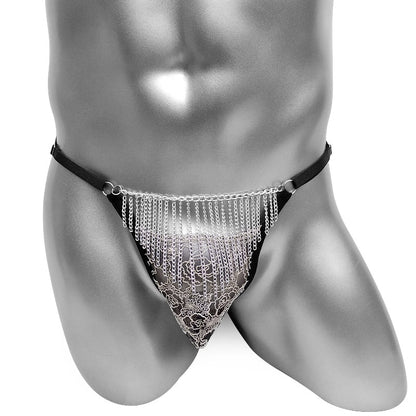 Tassels & Lace Open Butt Sissy Jockstrap