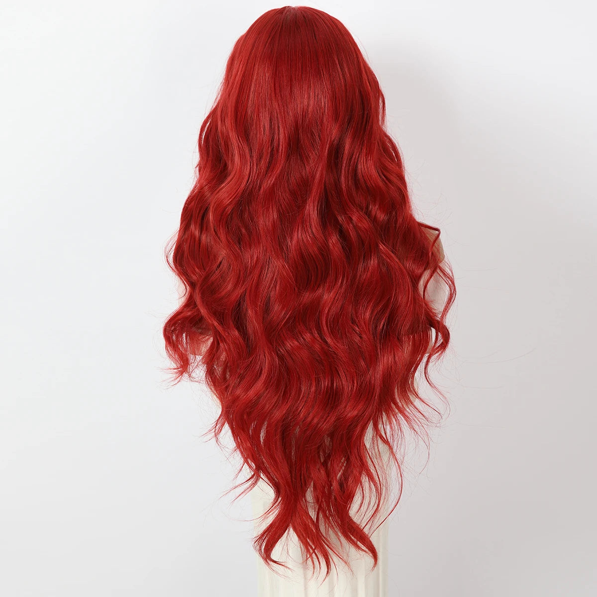 Large Red Crossdressing Wig