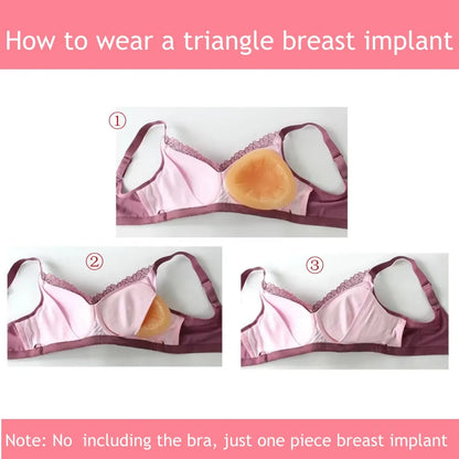 Triangle Silicone Breast Forms (1 Pair)