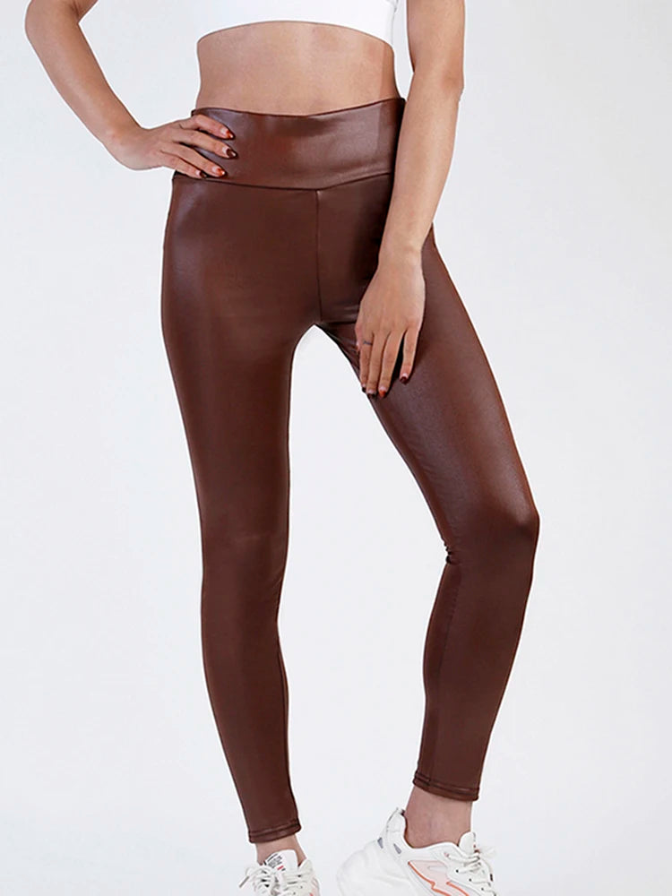 Crossdressing Leather Leggings