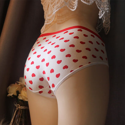 Heart Print Crossdresser Trans Sissy Hiding Gaff Panties