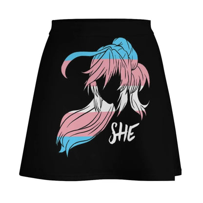 Transgender Lgbt Trans Flag Pride Mini Skirt