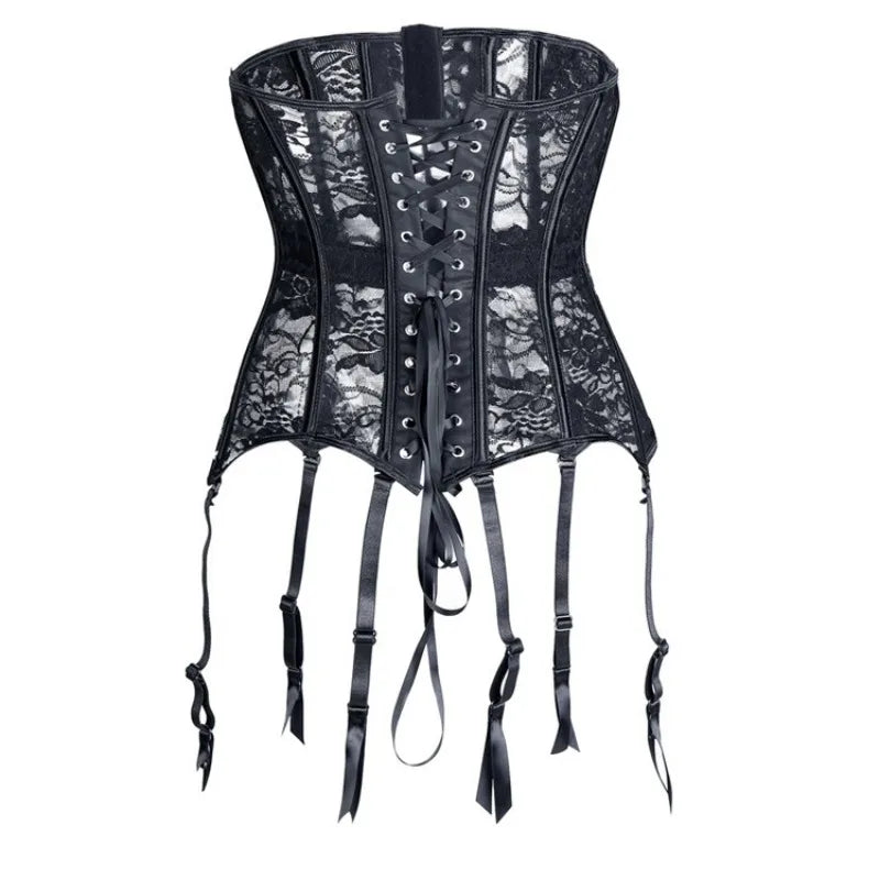 Lace Corset With Suspenders