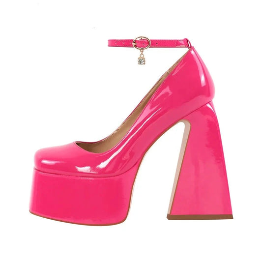 Pink Mary Jane Sissy Pumps