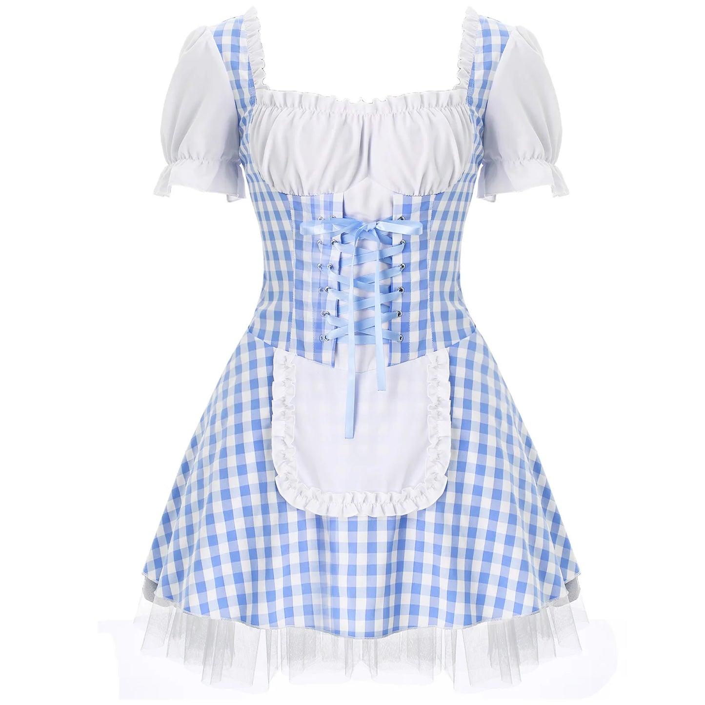 Plaid Maid Dress Costume