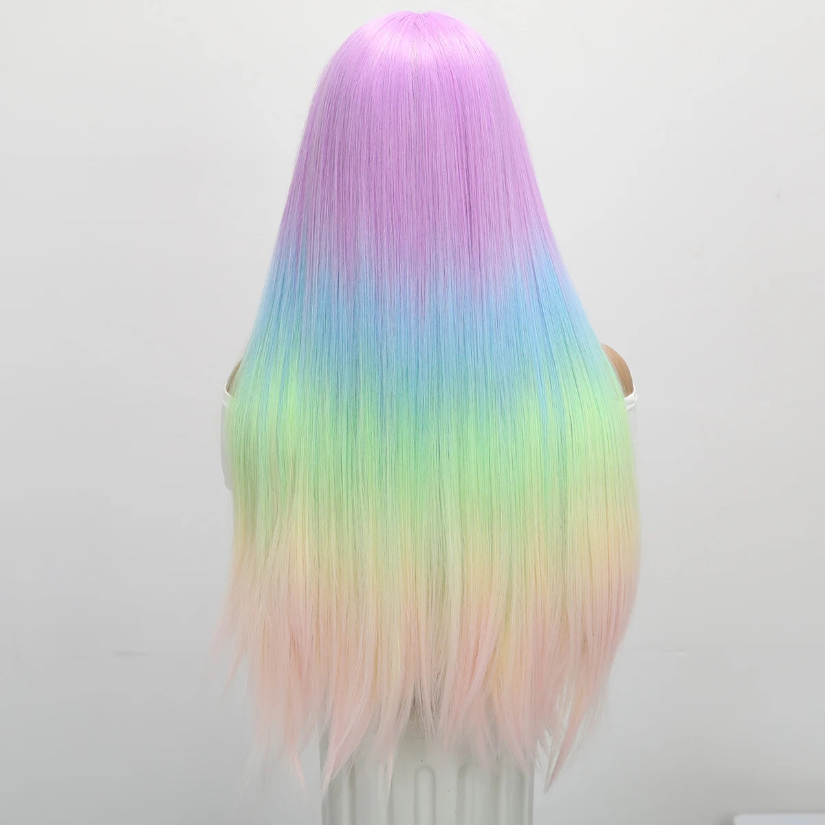 Long Rainbow Crossdressing Wig