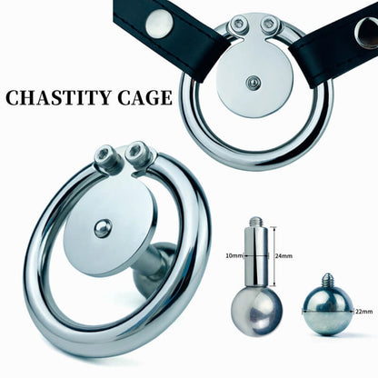 Detachable Negative Chastity Device with Belt