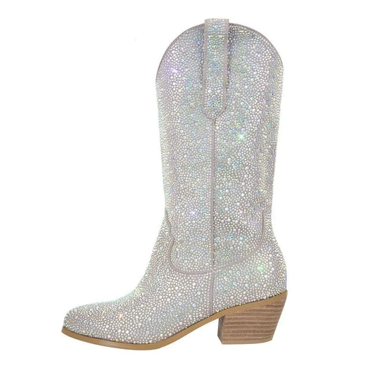 Crossdressing Rhinestone Boots