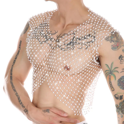 Sheer Mesh Crop Top