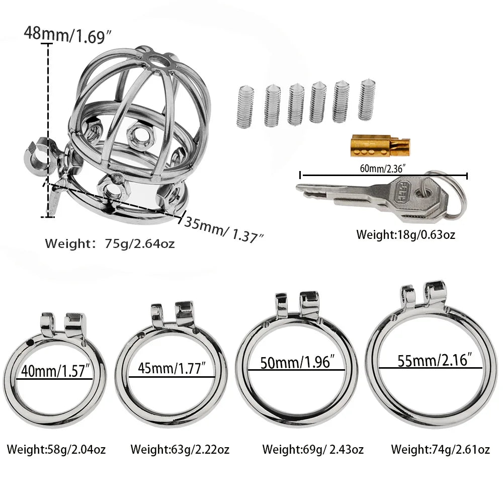 Urethral Lock Cage With Spikes