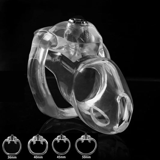 Clear Resin Chastity Cage