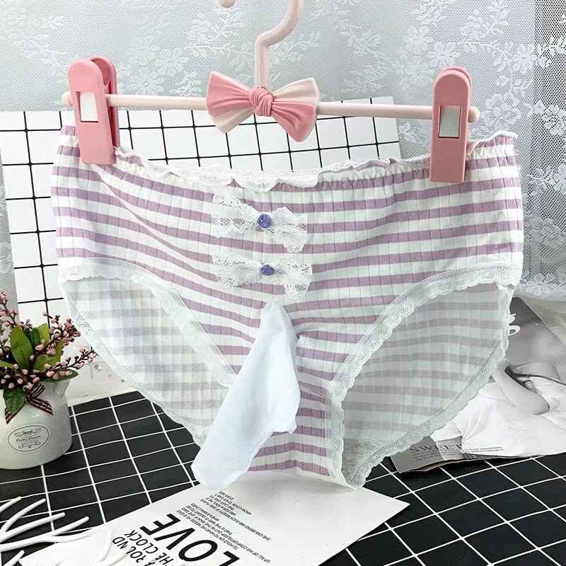 Soft Cotton Sissy Pouch Panties