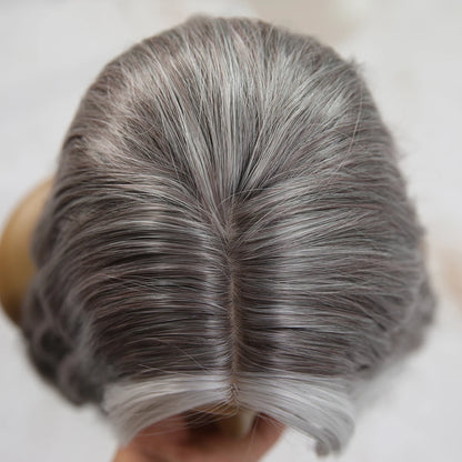 Natural Gray Crossdressing Wig