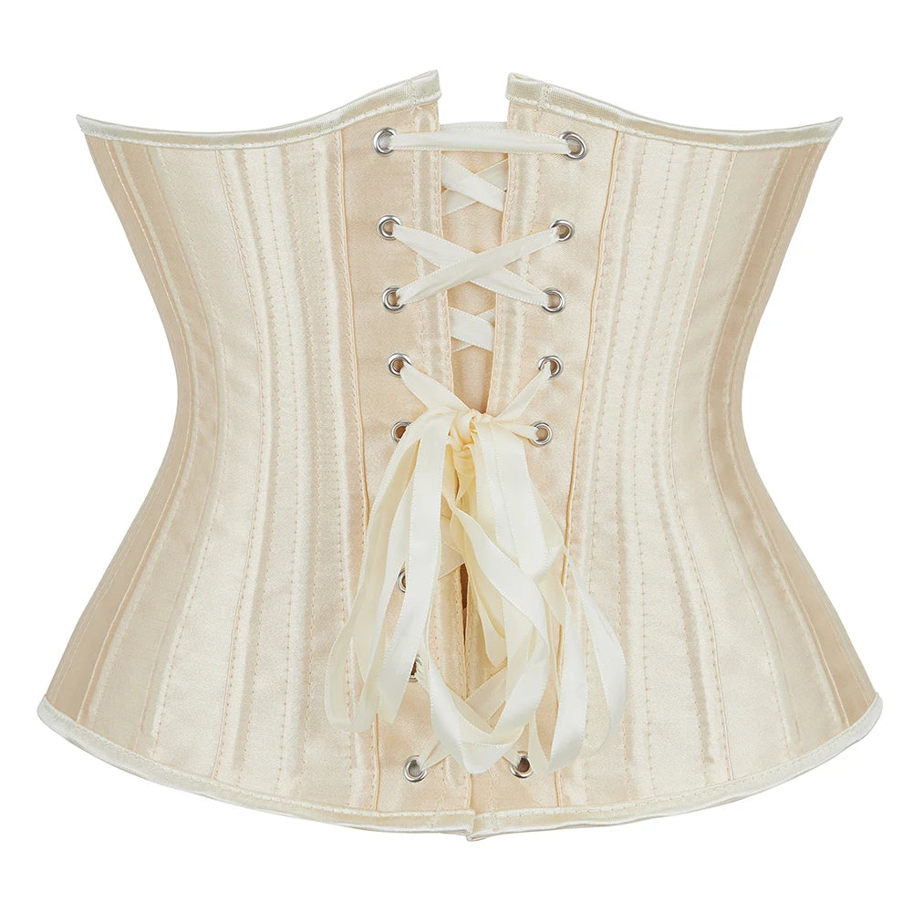 Steel Boned Satin Corset