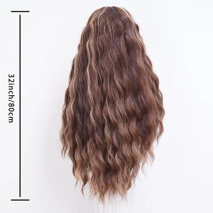 Large Wave Reddish Brown Wig