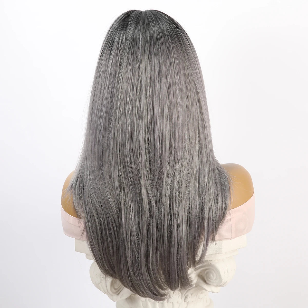 Natural Gray Crossdressing Wig