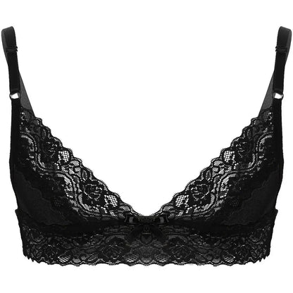 Floral Lace Crossdressing Bra