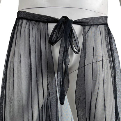 Men's Sheer Maxi Skirt