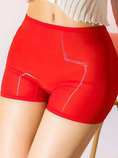 Sheer Stretchy Glossy Boyshorts