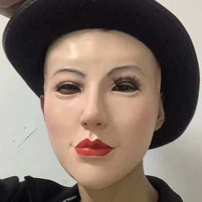 Realistic Crossdressing Female Mask