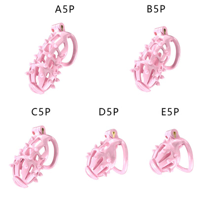 Spiked Pink Chastity Lock